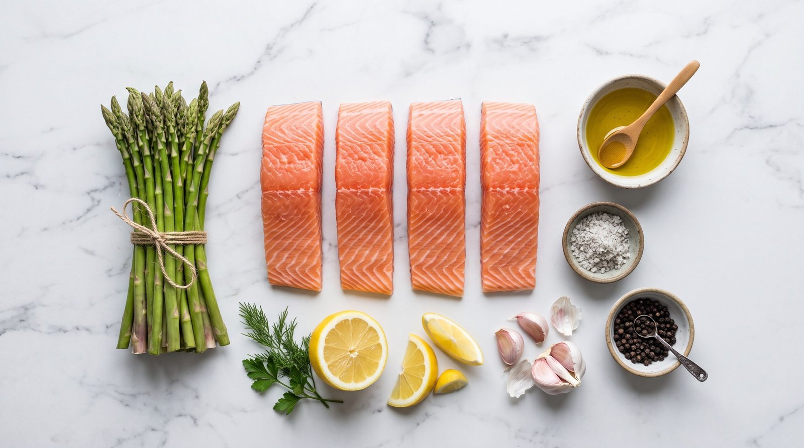 15-Minute Sheet Pan Salmon and Asparagus Meal Prep