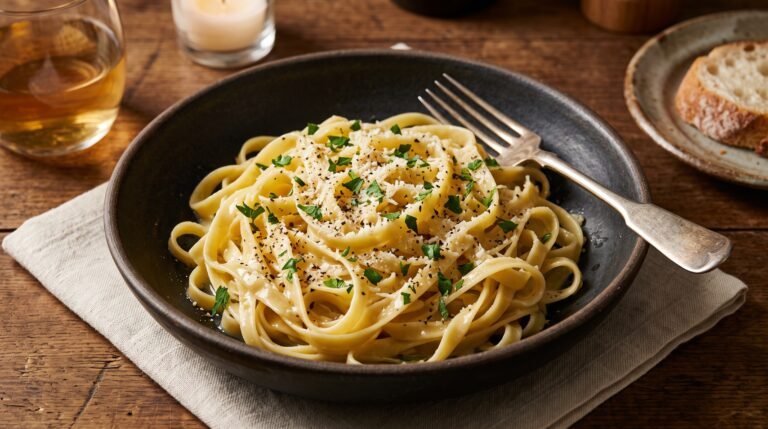 Easy Creamy Garlic Pasta Without Heavy Cream