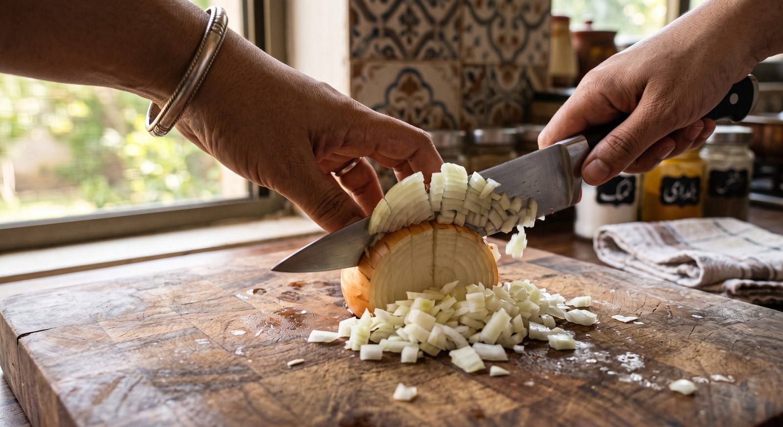 chop an onion without crying