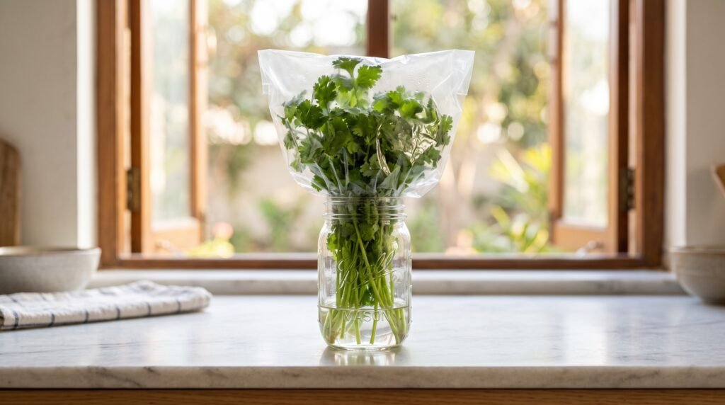 how to keep fresh cilantro alive