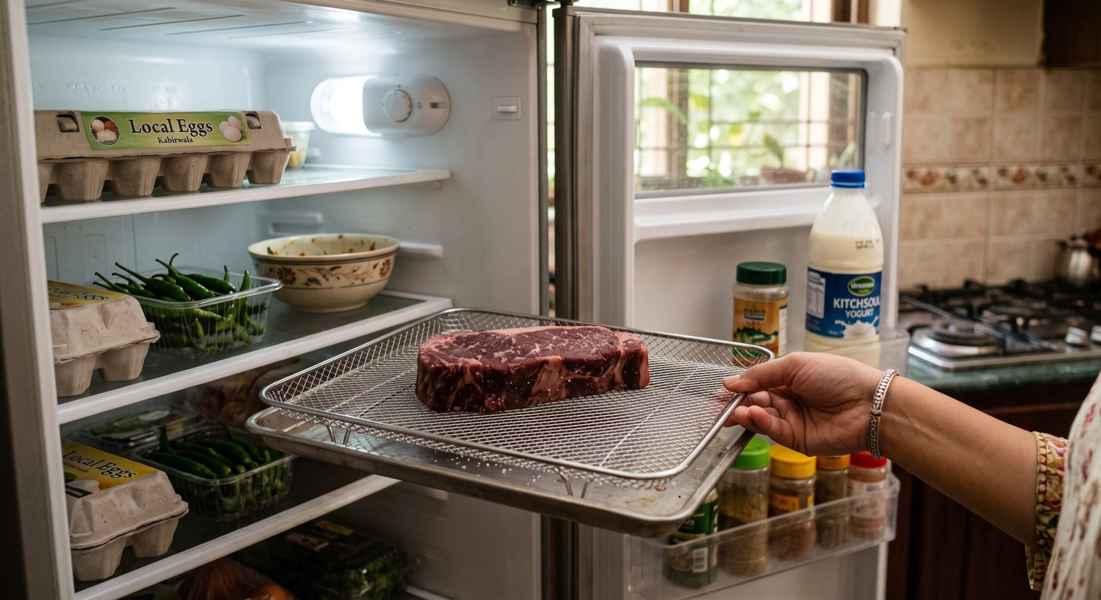 restaurant quality crust on steak