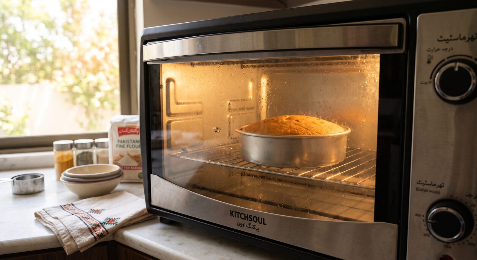 why cakes sink in the middle