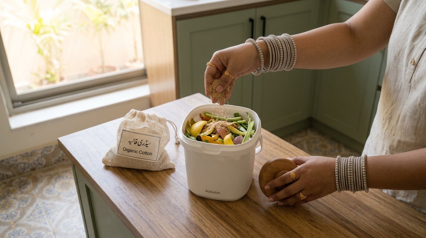 apartment indoor kitchen composting guide