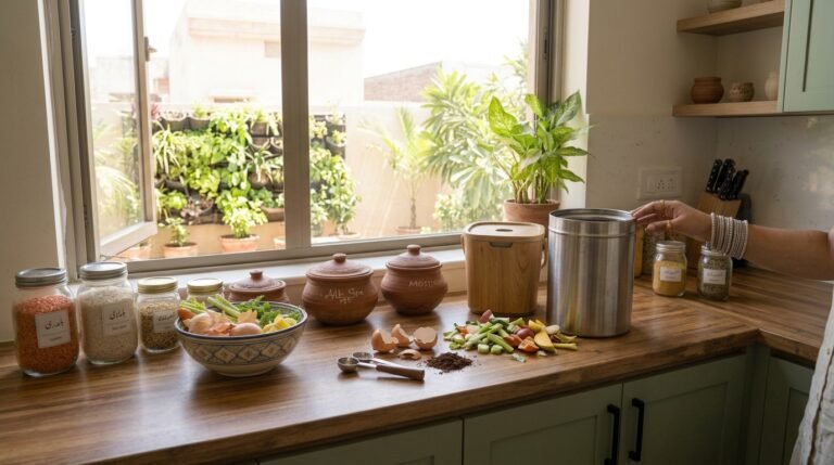 apartment indoor kitchen composting guide